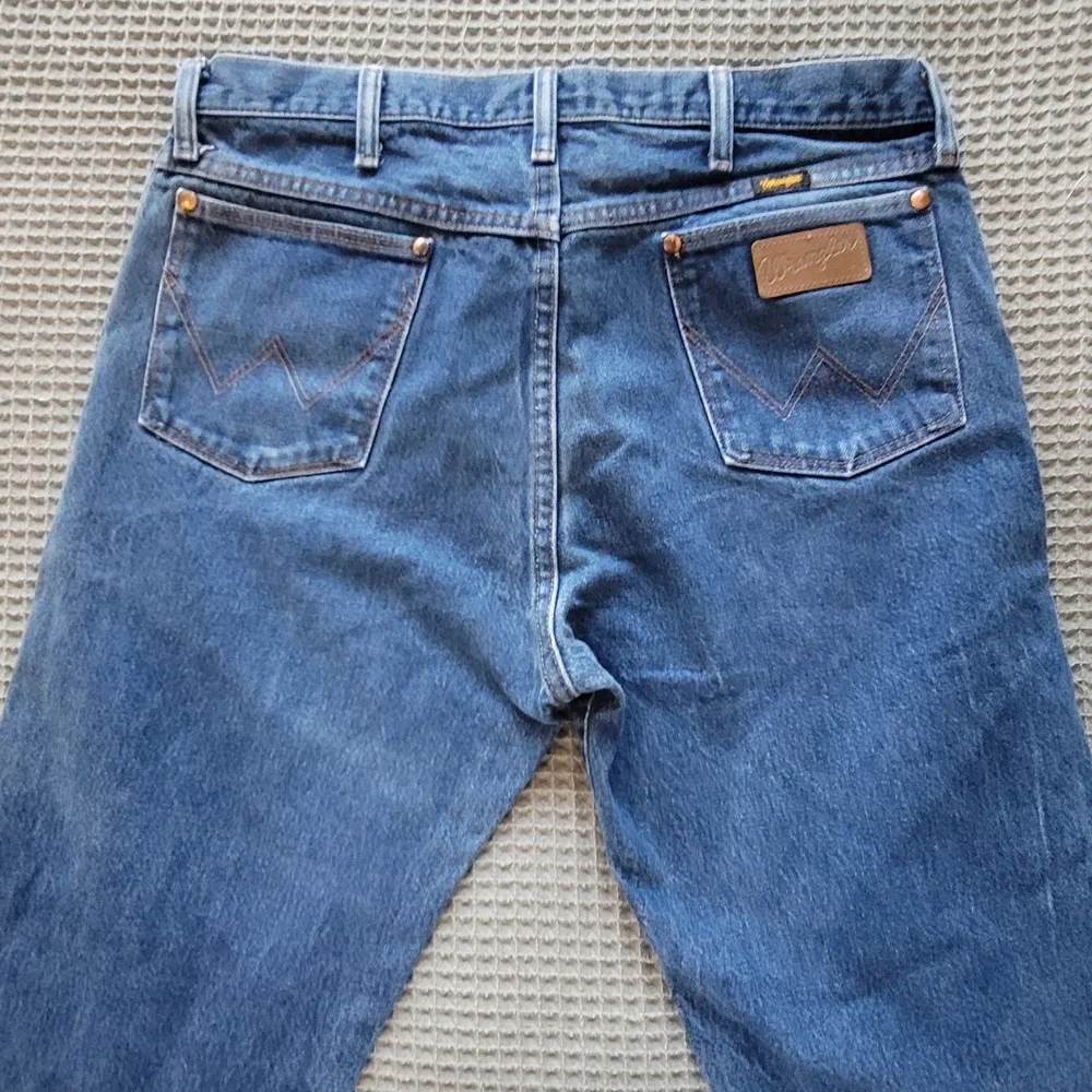 Wrangler 13MWZ Cowboy Cut Jeans Mens 36x29‎ Blue Original Fit Straight Leg Denim